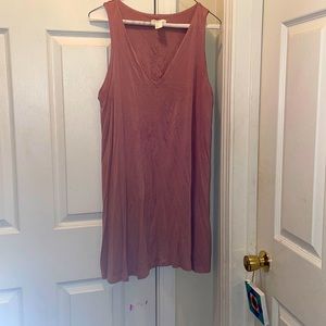 Blush colored dress size Large made by Basic